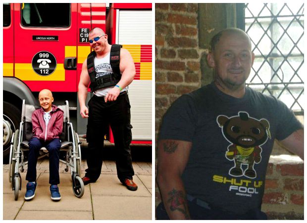 Dave's annual events raise funds in memory of Ethan (L) and Mark. 