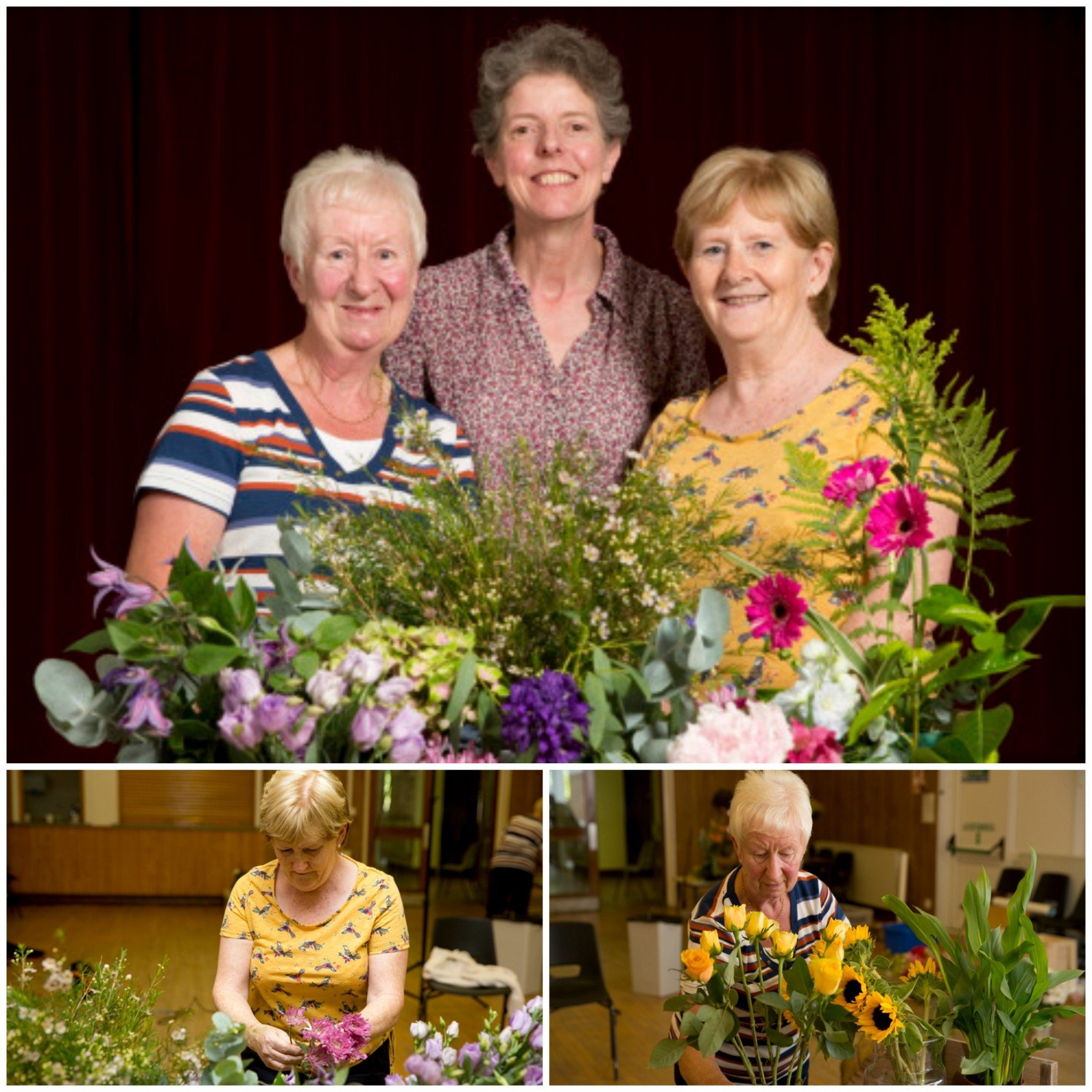 Members of the community and a local floristry group helped to design the arrangements for the prints. Photo: Electric Egg