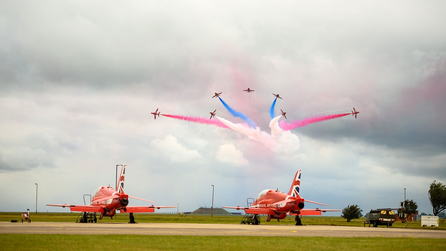 RAF Scampton is currently home to the Red Arrows. Photo: Steve Smailes for The Lincolnite