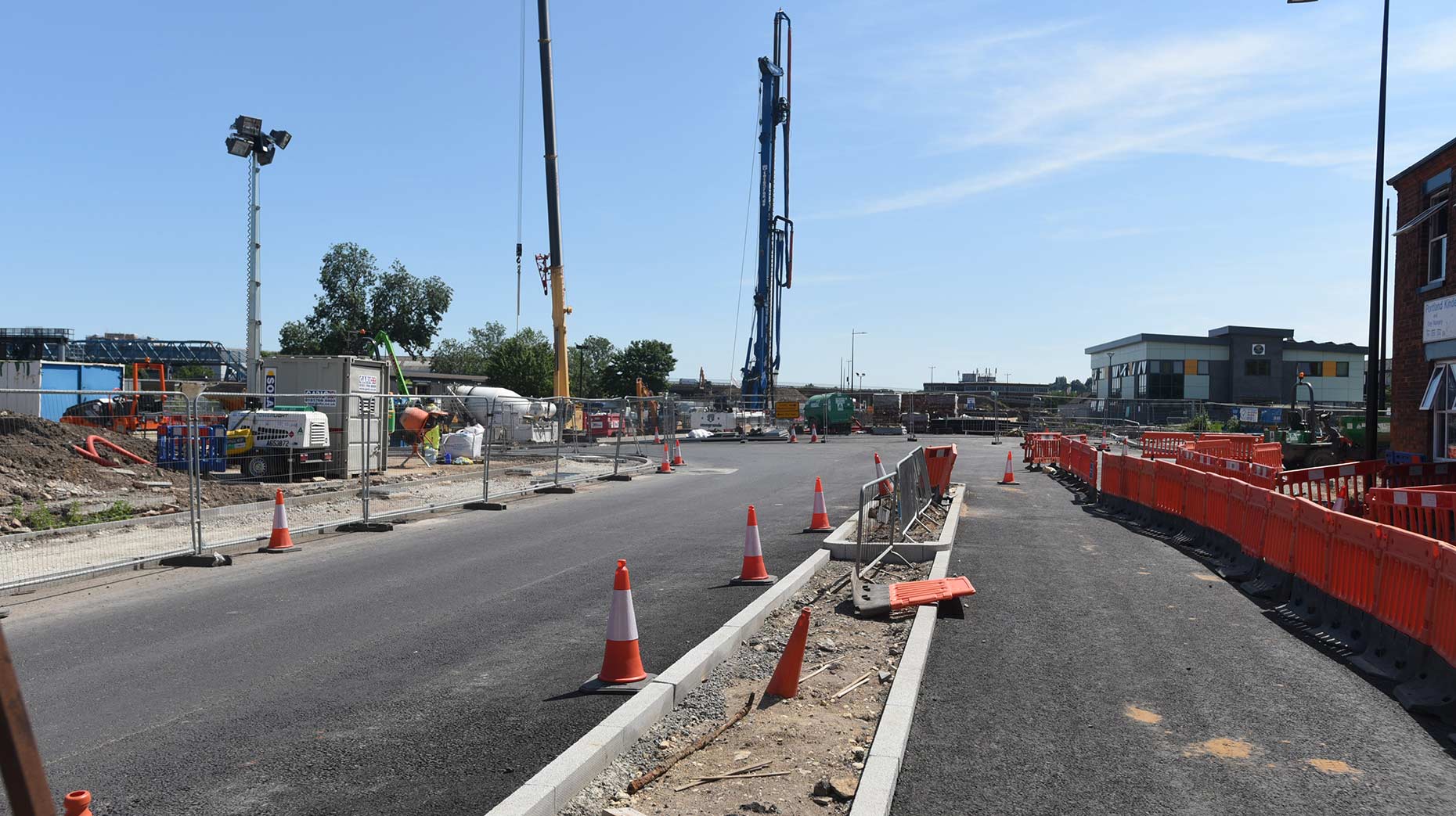 The first section of the East West Link Road can now be seen. Photo: Steve Smailes for The Lincolnite