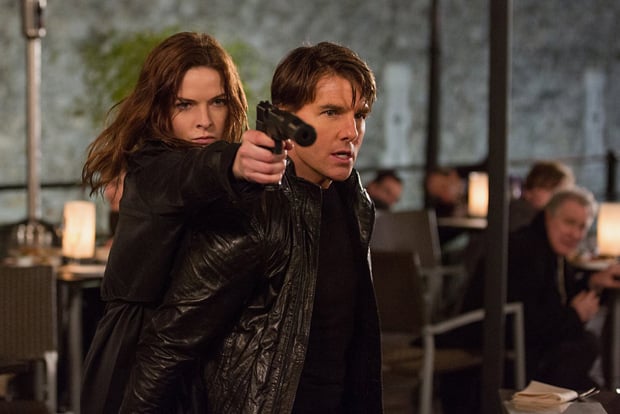 Tom Cruise and Rebecca Ferguson in Mission: Impossible - Rogue Nation (2015). Photo: Paramount Pictures