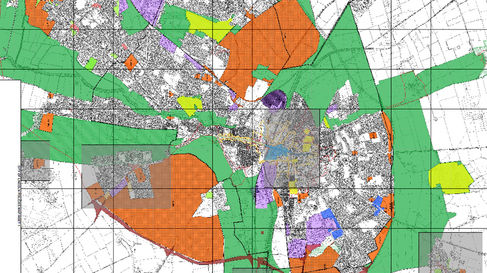 Lincoln areas highlighted for growth in the Draft Local Plan for Central Lincolnshire. 