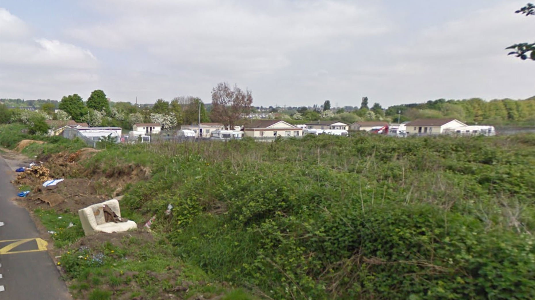 New sites had been allocated at the existing Washingborough Road traveller site in Lincoln. Photo: Google Street View. 