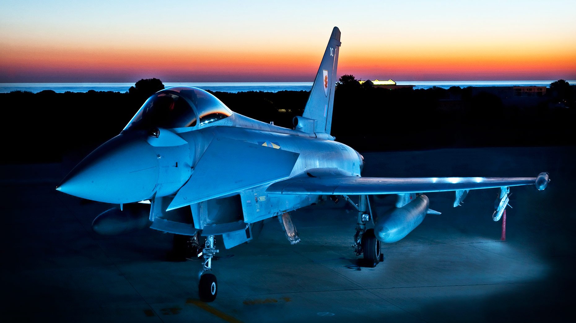 Typhoon at sunset. Photo: RAF Coningsby