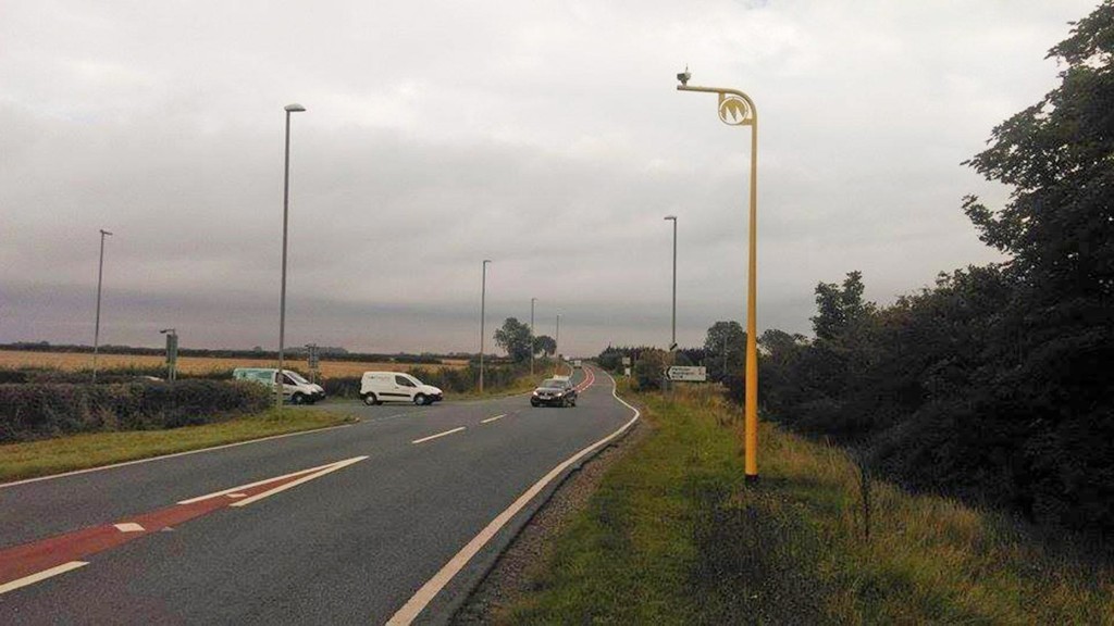 New average speed cameras installed on A15 Lincoln to Sleaford