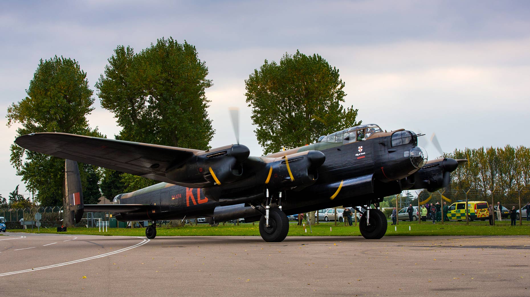 RAF Coningsby's Lancaster Bomber. 