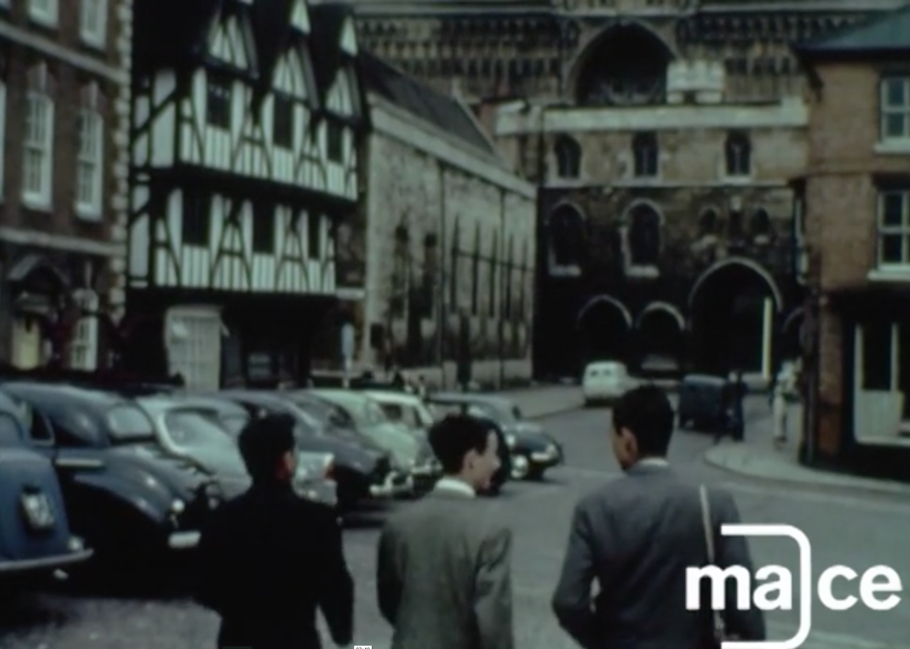 Screenshot: Discovering Lincolnshire Mace Archive Footage
