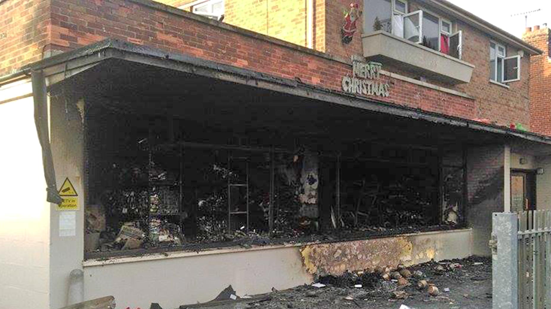 The scene on the morning of Tuesday, December 22 after the fire at the magic shop on De Wint Avenue. Photo: Stefan Pidluznyj