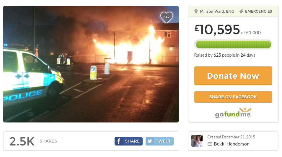 Donations have now topped the £10,000 mark on a fundraising page set up by a friend of the family. 