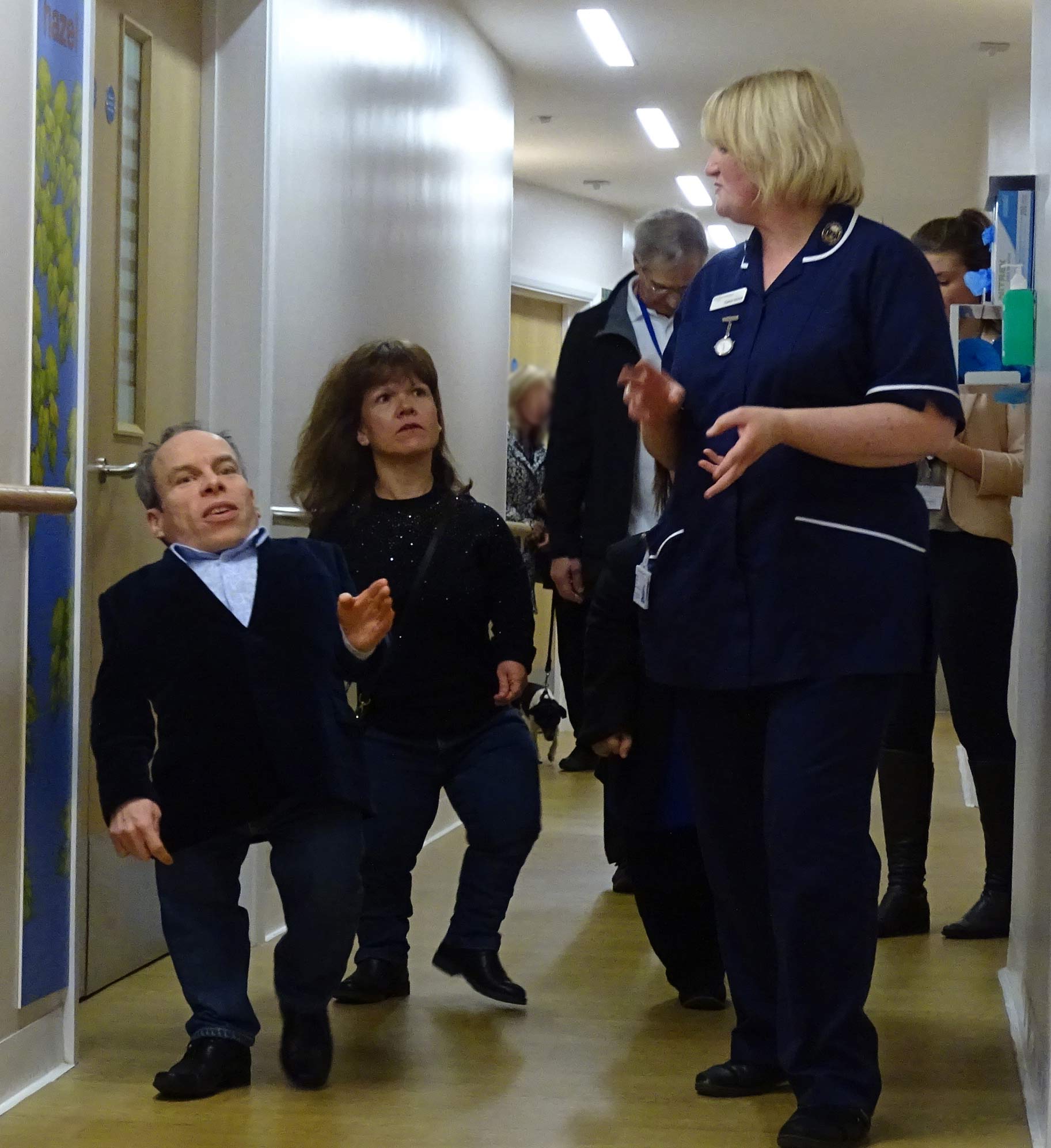 Staff and patients were thrilled that Warwick was present at the opening. 