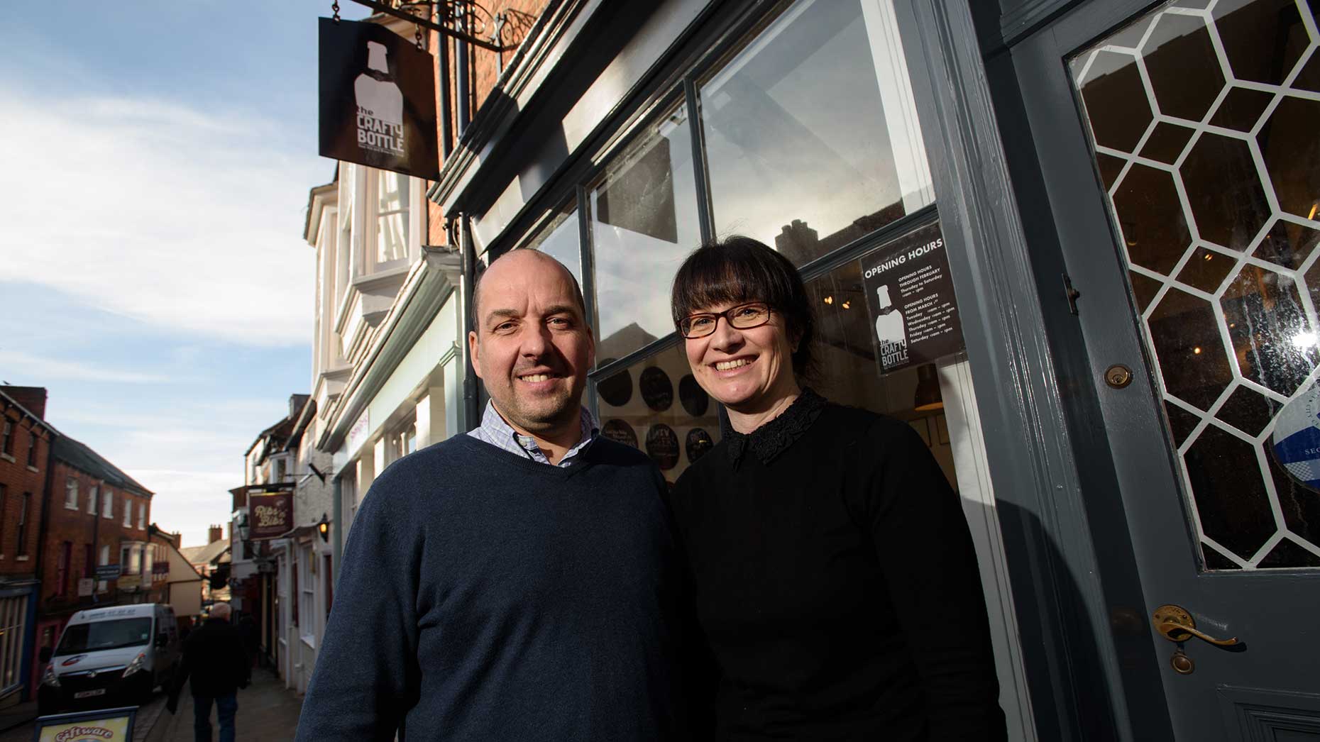 Business owners Karl and Claire. Photo: Steve Smailes for The Lincolnite