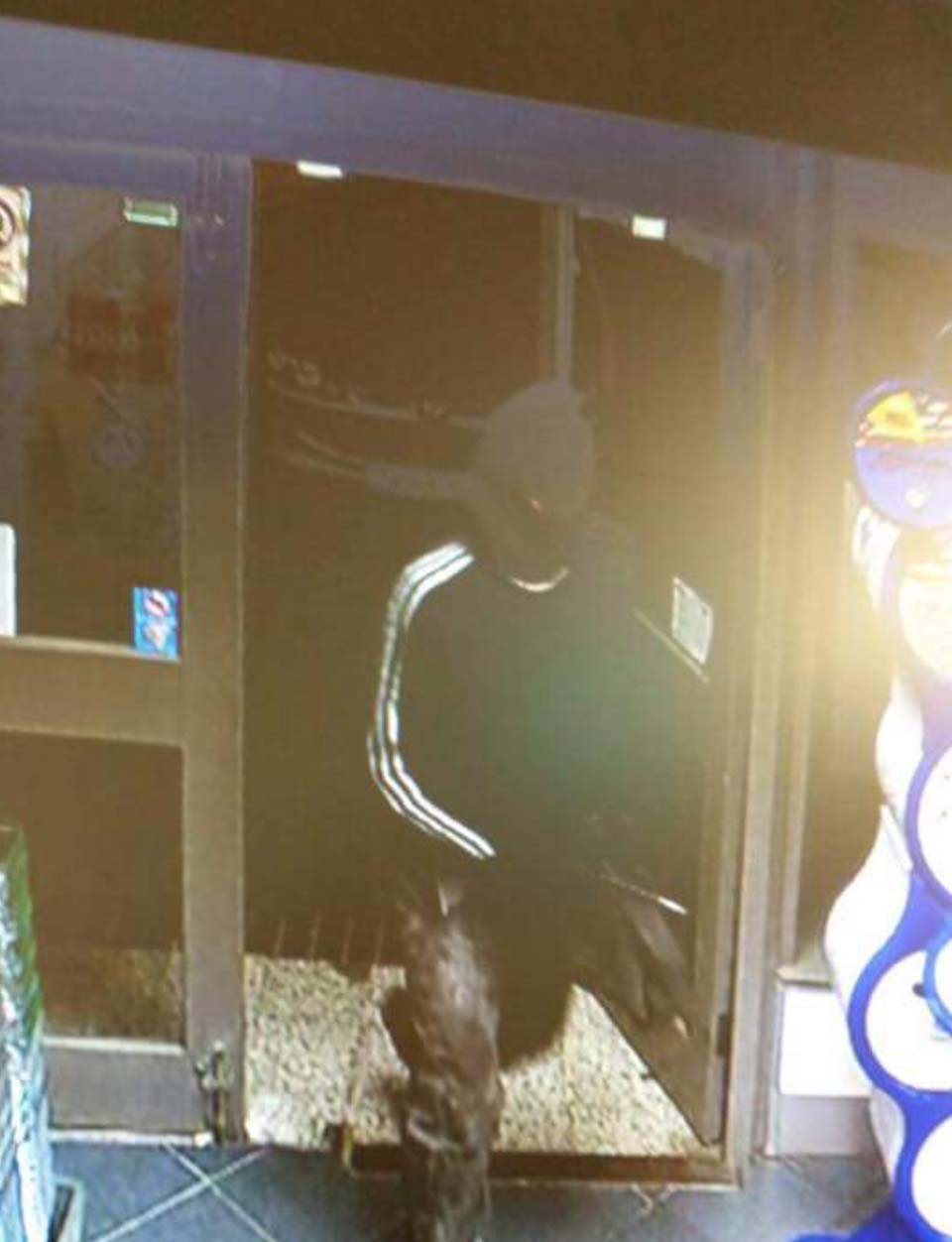 CCTV capture of the suspect in the Woodfield Avenue armed robbery released by the Spar shop