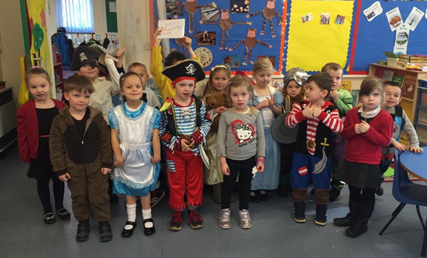 Pupils from Coningsby Primary dressed up for World Book Day. 