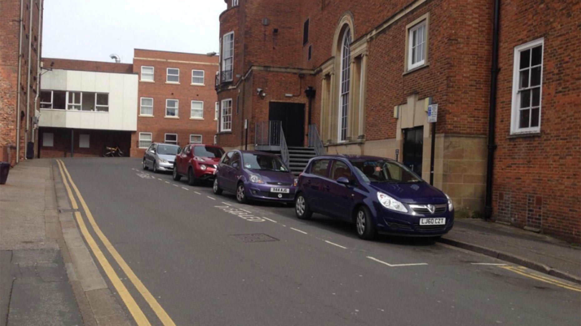 Existing disabled parking bay on Mint Lane. Photo: Lincolnshire County Council