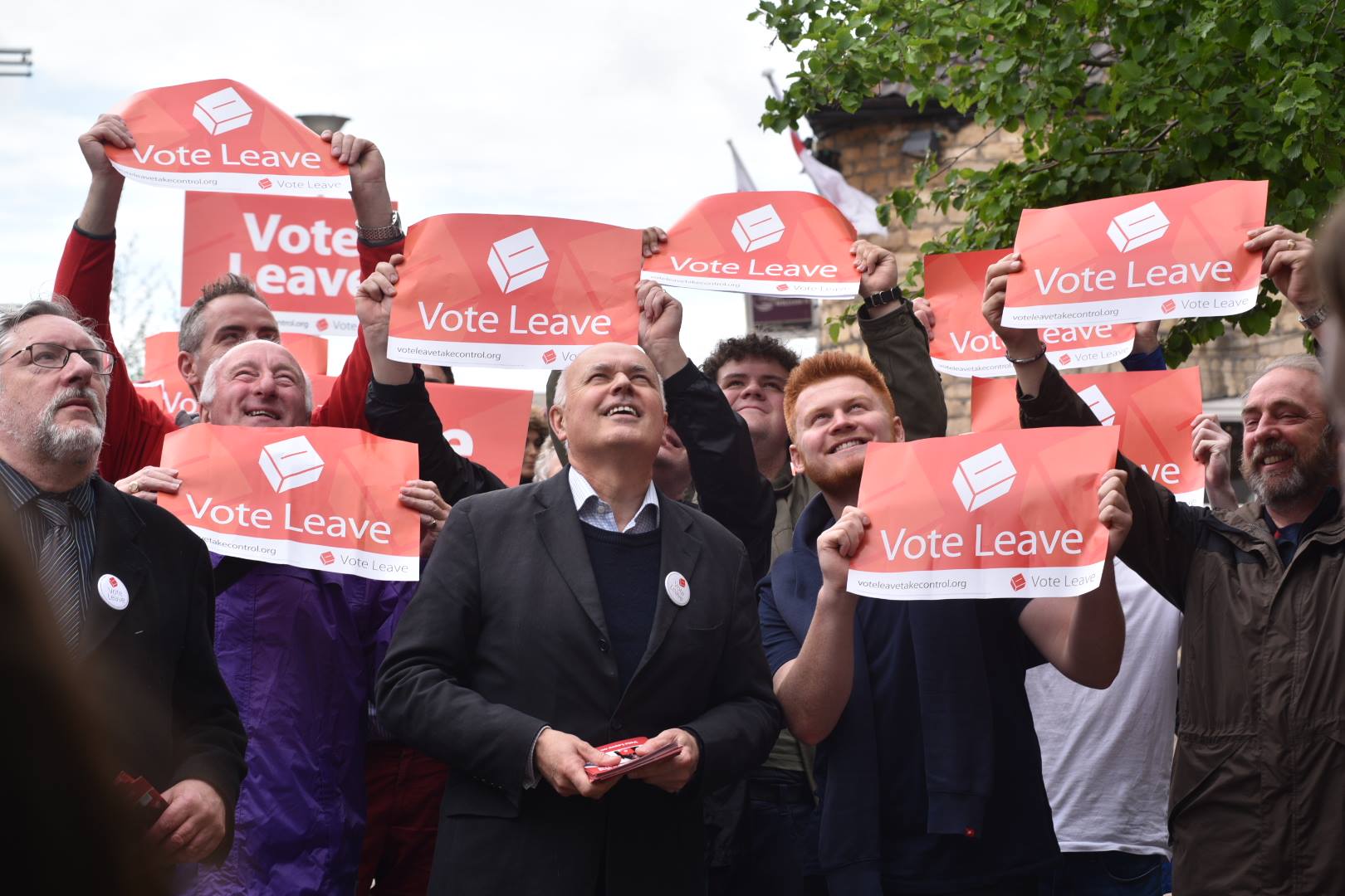 The Vote Leave campaign group in Lincoln. Photo: Steve Smailes for The Lincolnite