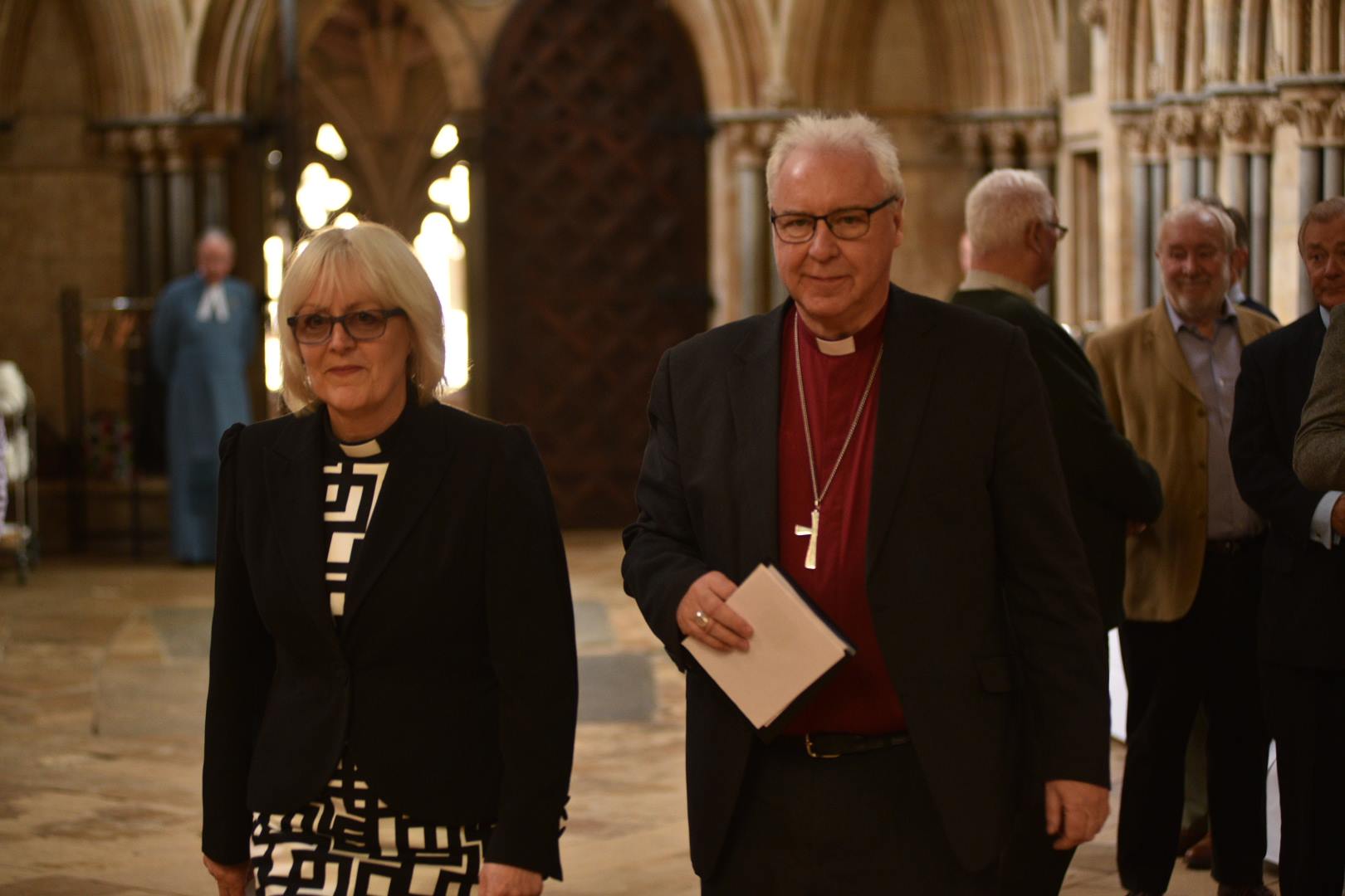 Dean of Lincoln Christine Wilson and Bishop of Lincoln Christopher Lowson. Photo: Steve Smailes for The Lincolnite