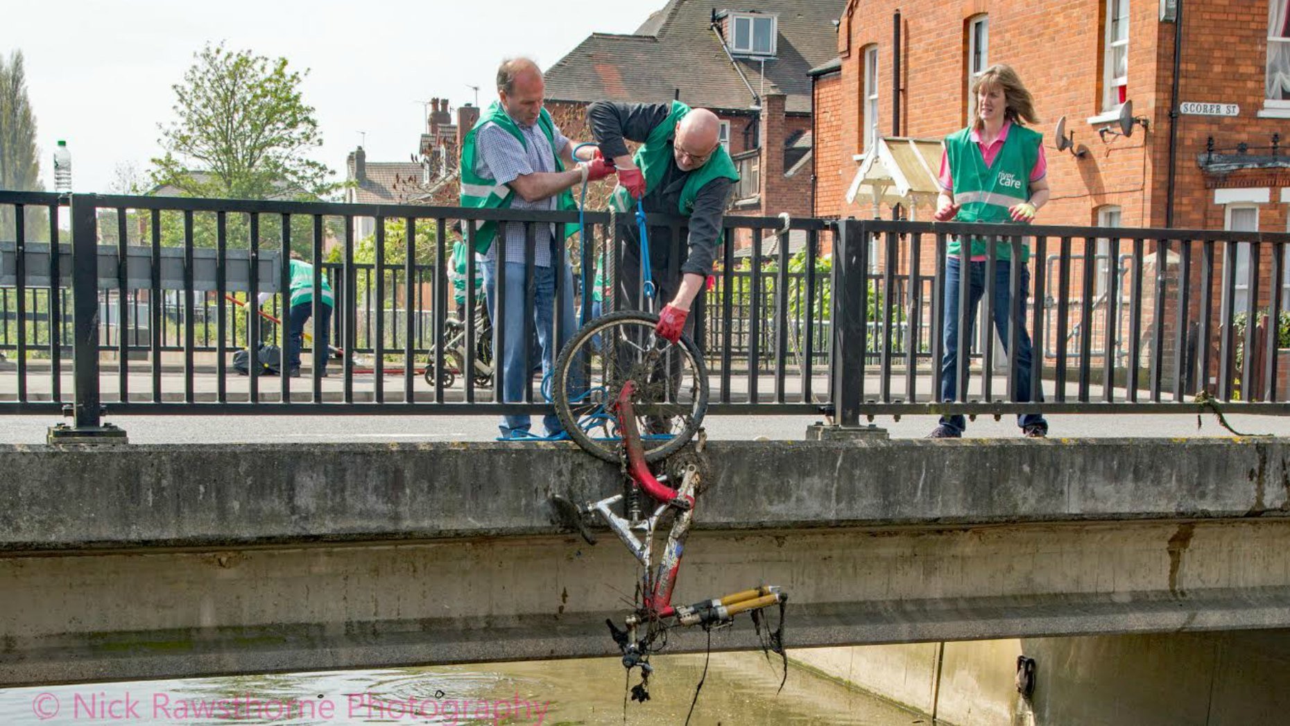 The team previously found a number of items in the drain. Photo: Nicholas Rowsthorne 