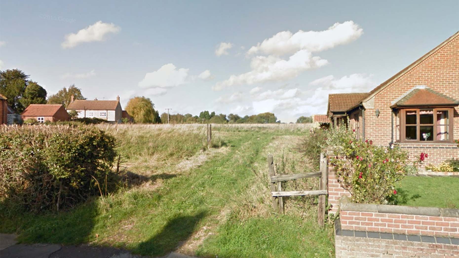 The view to the proposed estate from Barff Road. Photo: Google Street View