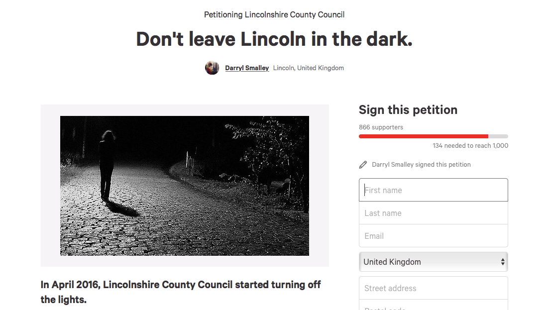 Almost 200 people signed the petition in under 24 hours. 