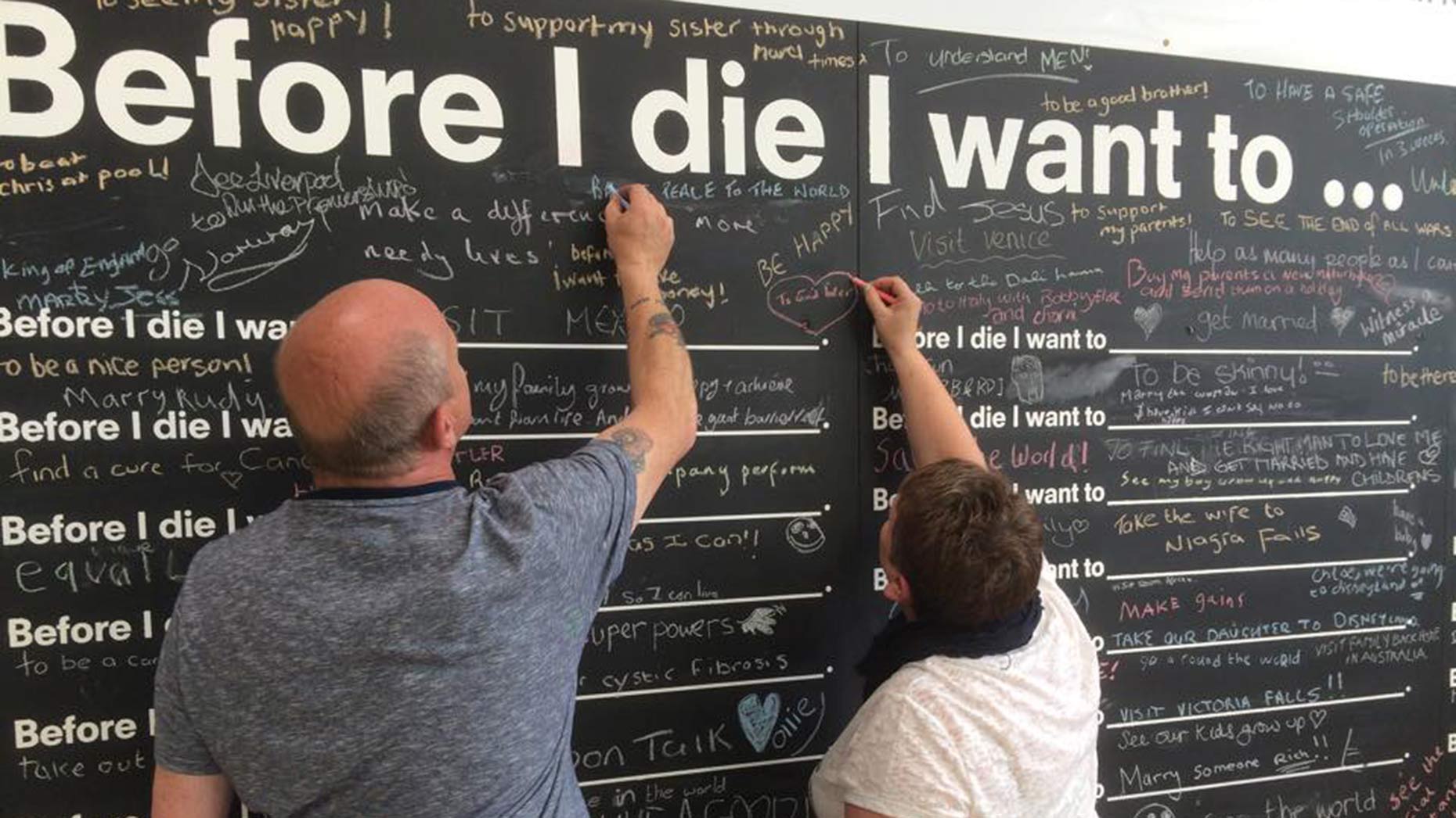 Lincoln residents encouraged to share hopes and dreams on 'before I die ...