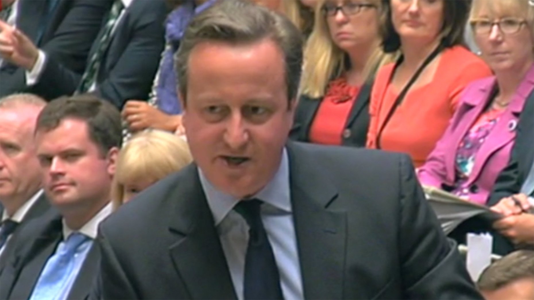 Prime Minister David Cameron answering McCartney's question on June 8