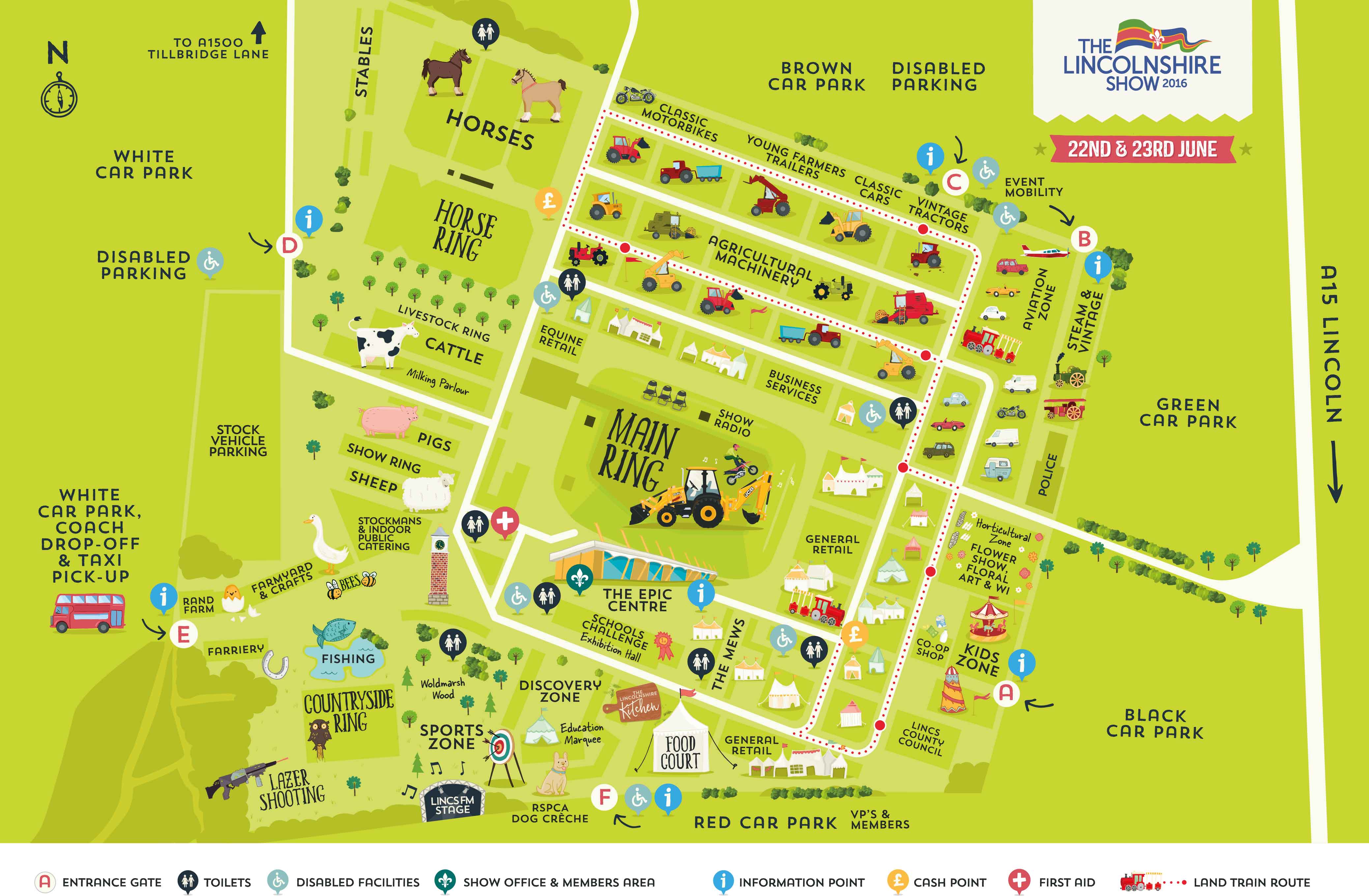 Lincolnshire Show 2016 Map 