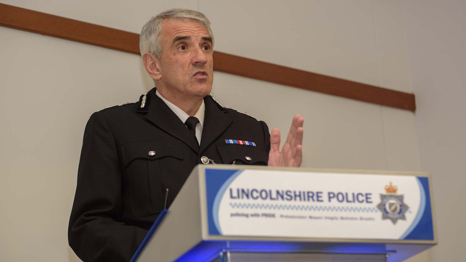Police Chief Constable Neil Rhodes. Photo: Steve Smailes for The Lincolnite