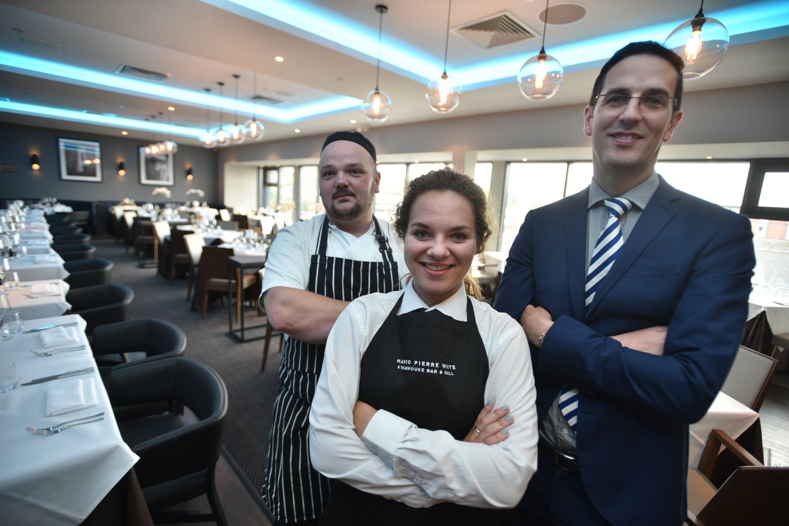 The team at DoubleTree by Hilton for the new Marco Pierre White Steakhouse. Photo Steve Smailes for The Lincolnite