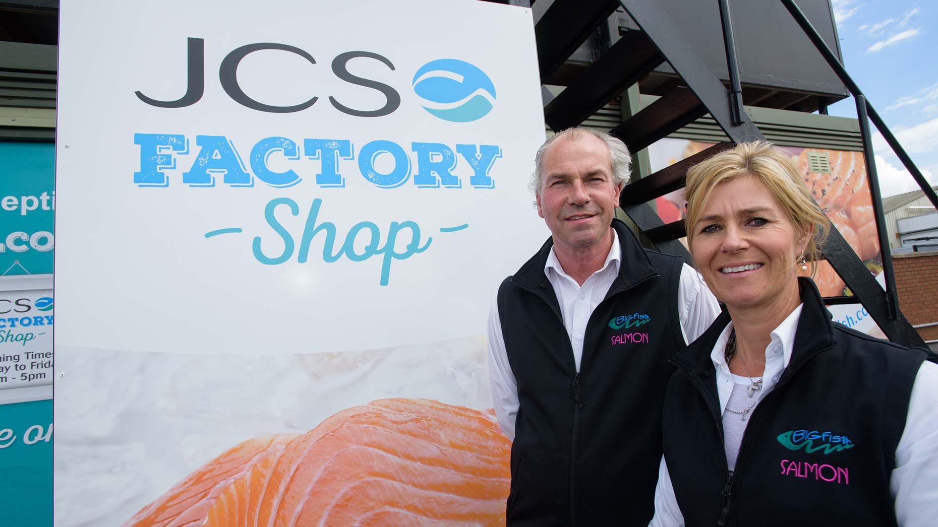 Andrew and Louise Coulbeck, co-founders of JCS Fish. Photo Steve Smailes