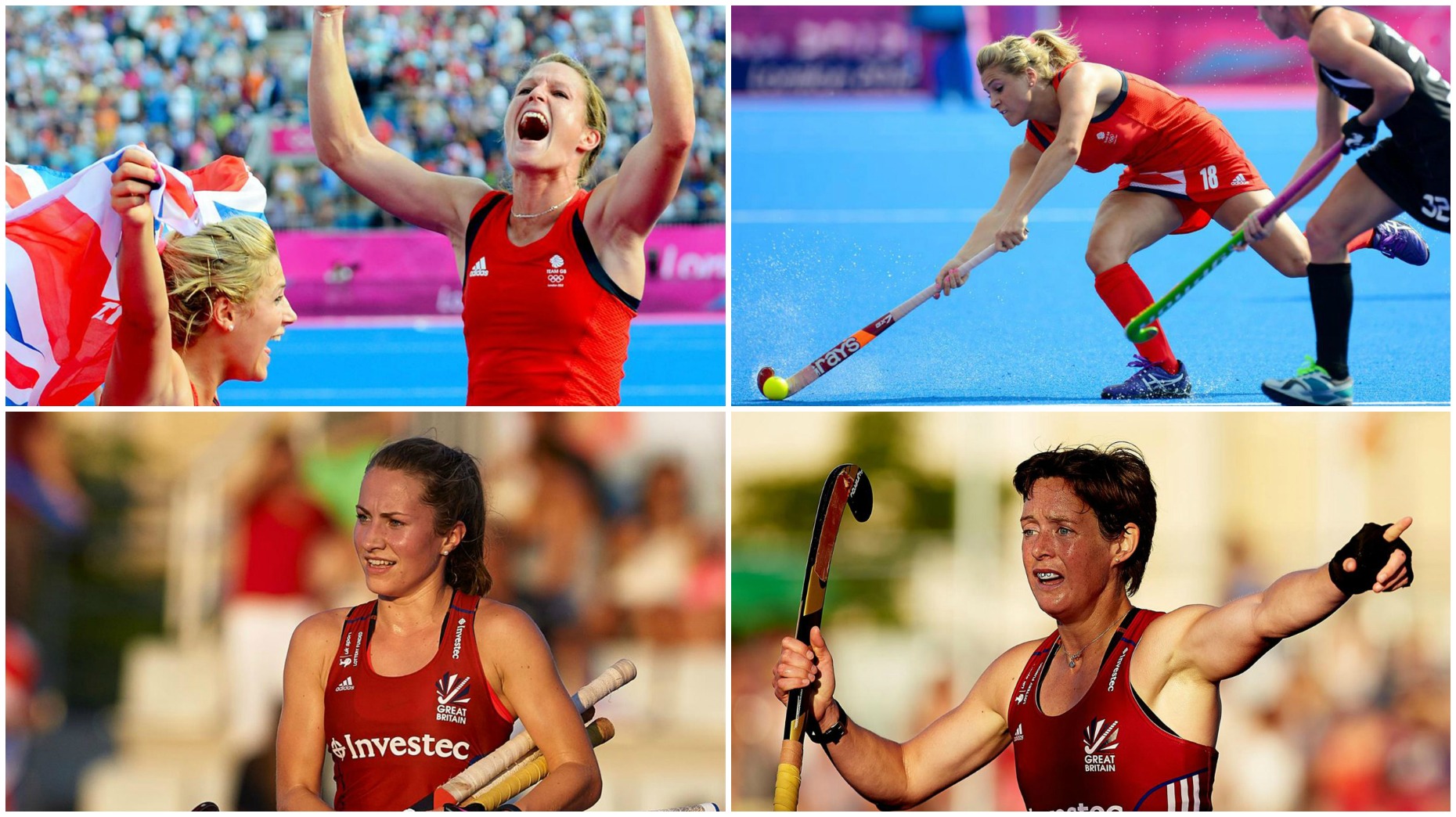 Proud Lincolnshire hockey stars: Crista Cullen, Georgie Twigg, Shona McCallin and Hannah Macleod. Photo: Team GB