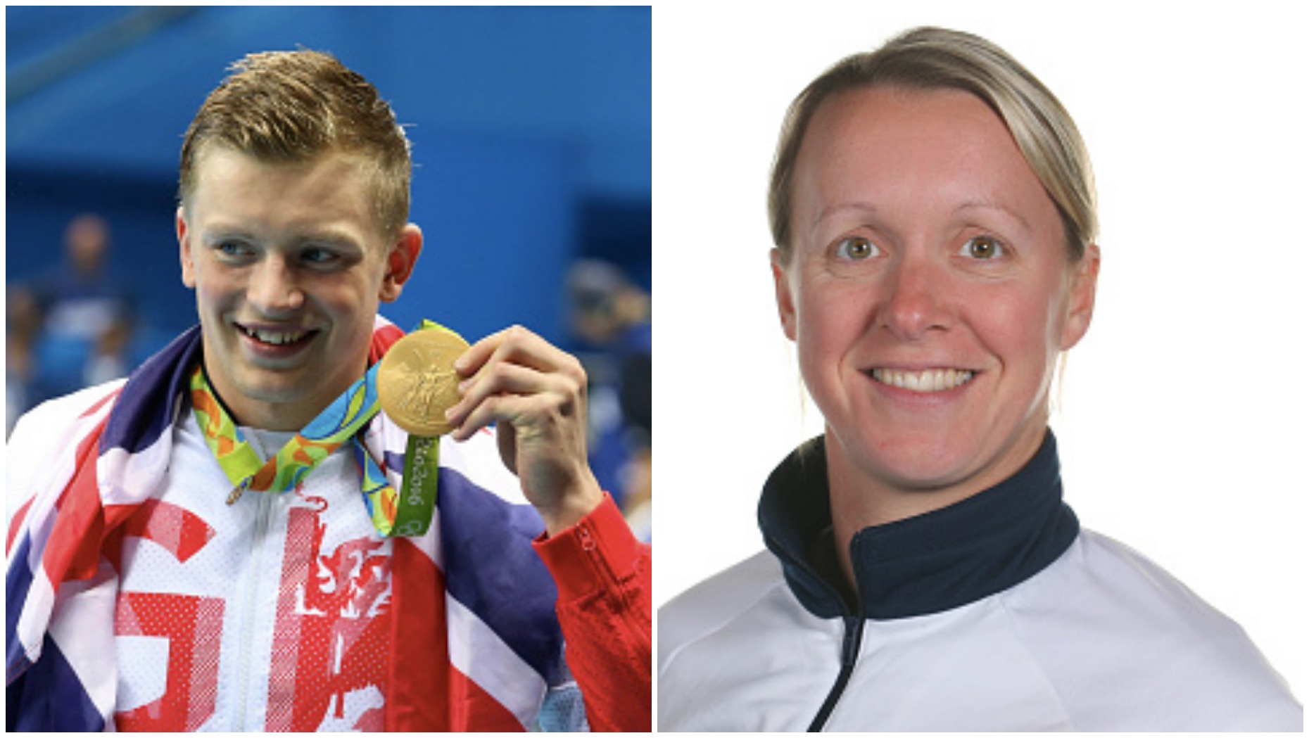 Adam Peaty and coach Mel Marshall. Photos: Xavier Laine and Warren Little