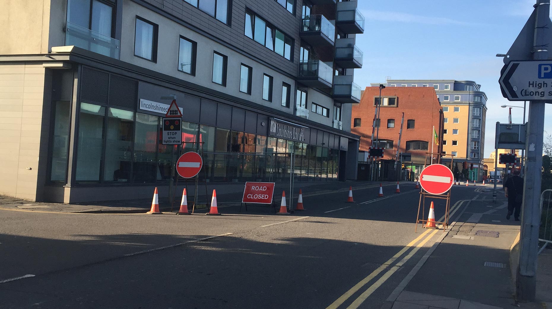 The lane was closed along with the opening of the city's new £22 million East West Link road.