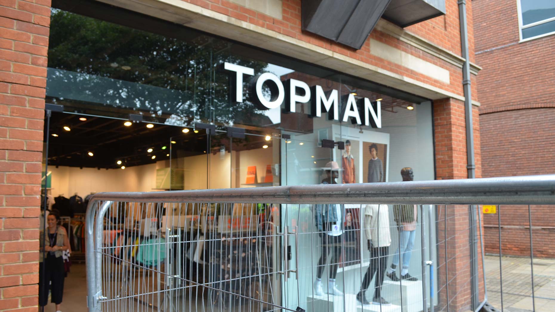 Topman has been the least affected by the works but has still seen a drop in trade. Photo: Sarah Harrison-Barker