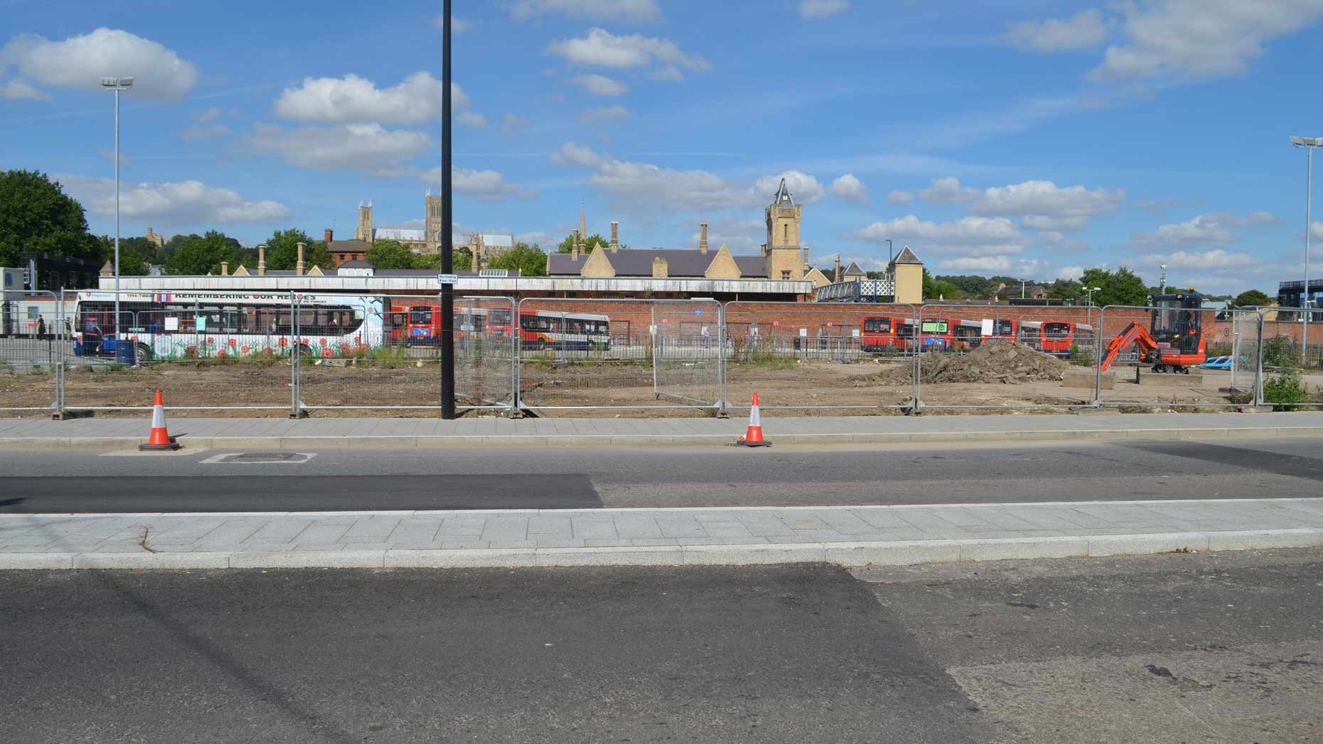 The temporary bus station will be used for 18 months while the new transport hub is being built. Photo: Sophie Bee