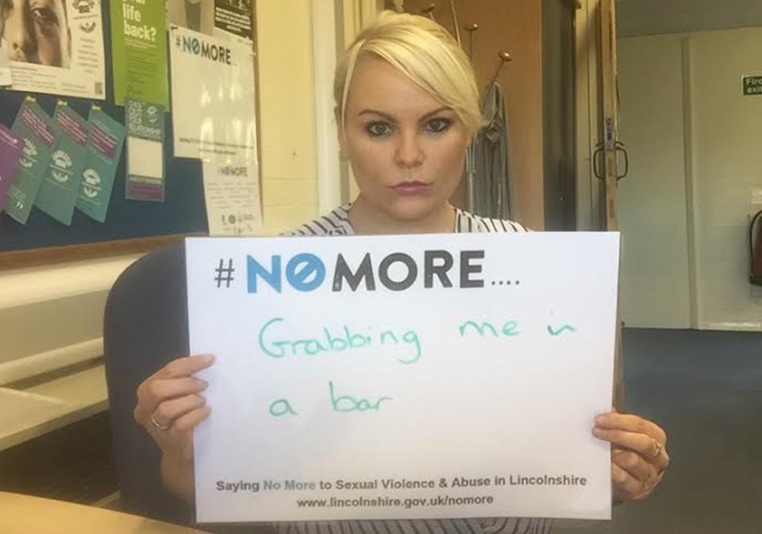 Anyone can take part by tweeting a picture of themselves holding a #NoMore slogan board supporting the aims of the campaign.