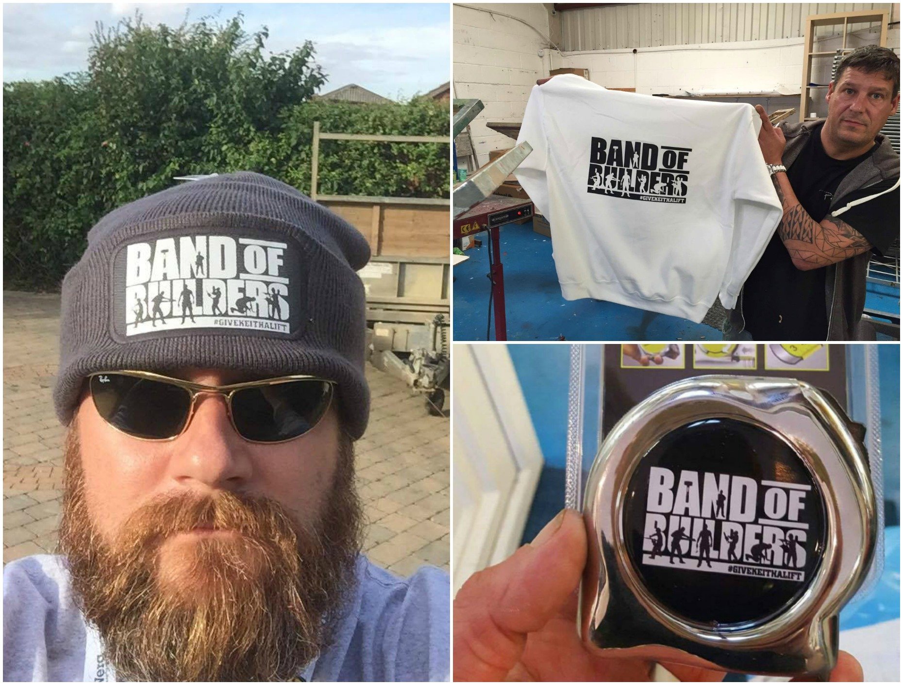The Band of Builders clothing range is now for sale on the new website. 