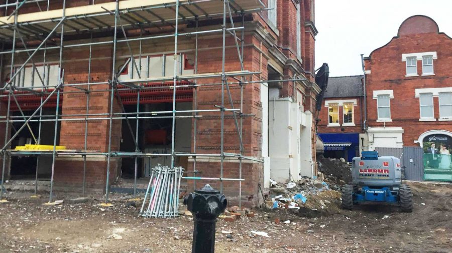 Original Lincoln Corn Exchange revealed as redevelopment progresses