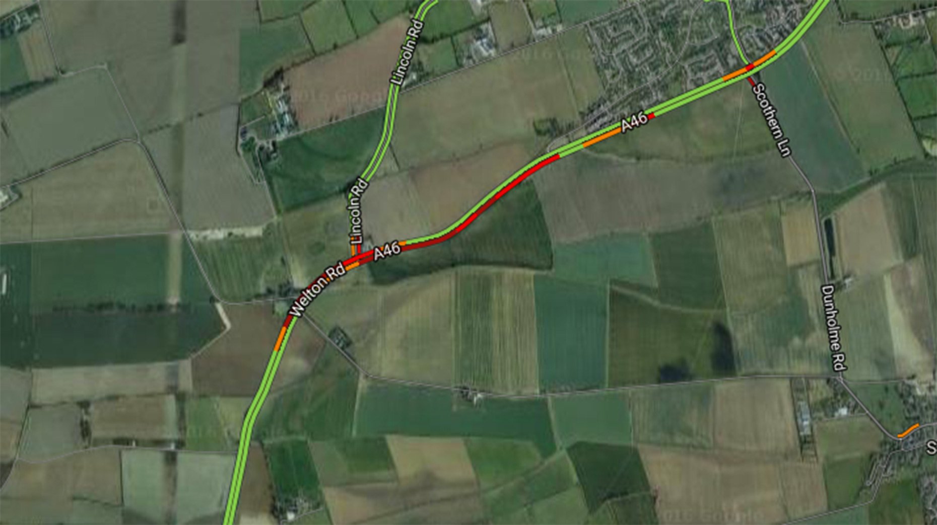 Significant delays on the A46 near Welton. 