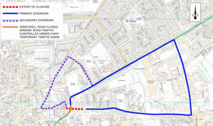 Greetwell Road resurfacing works begin tonight