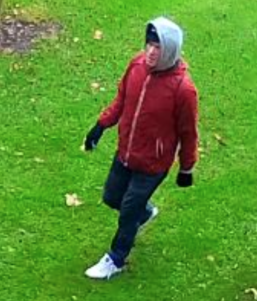 Police are looking to speak with the man pictured. Anyone with information should call 101. 