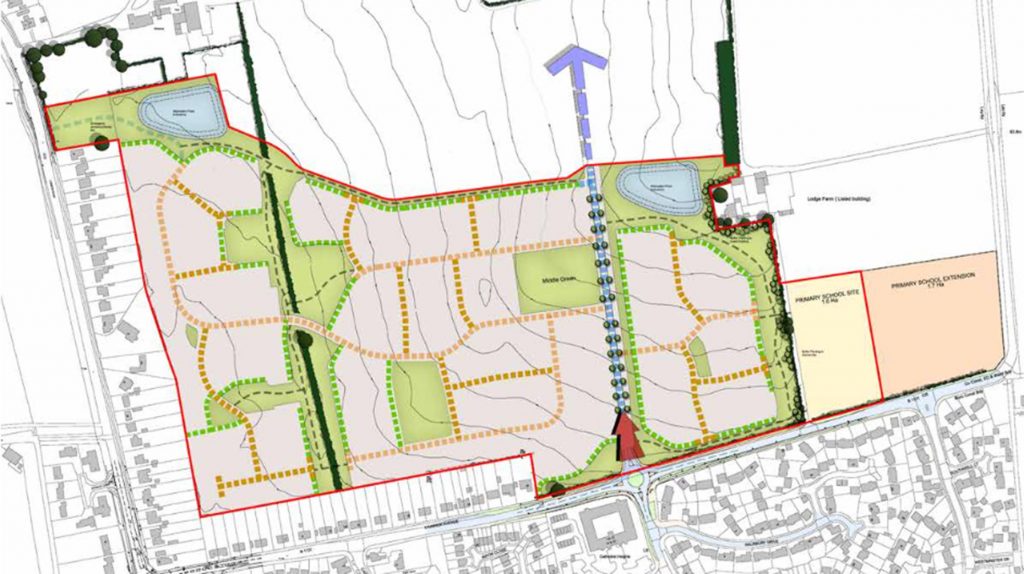 Plans for 450 new homes submitted for fields south of Lincoln