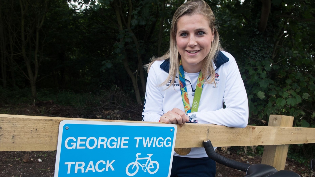 Olympic gold medalist Twigg opens new Lincoln cycle route