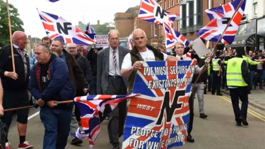 Police arrest two Unite Against Fascism protesters at far-right ...