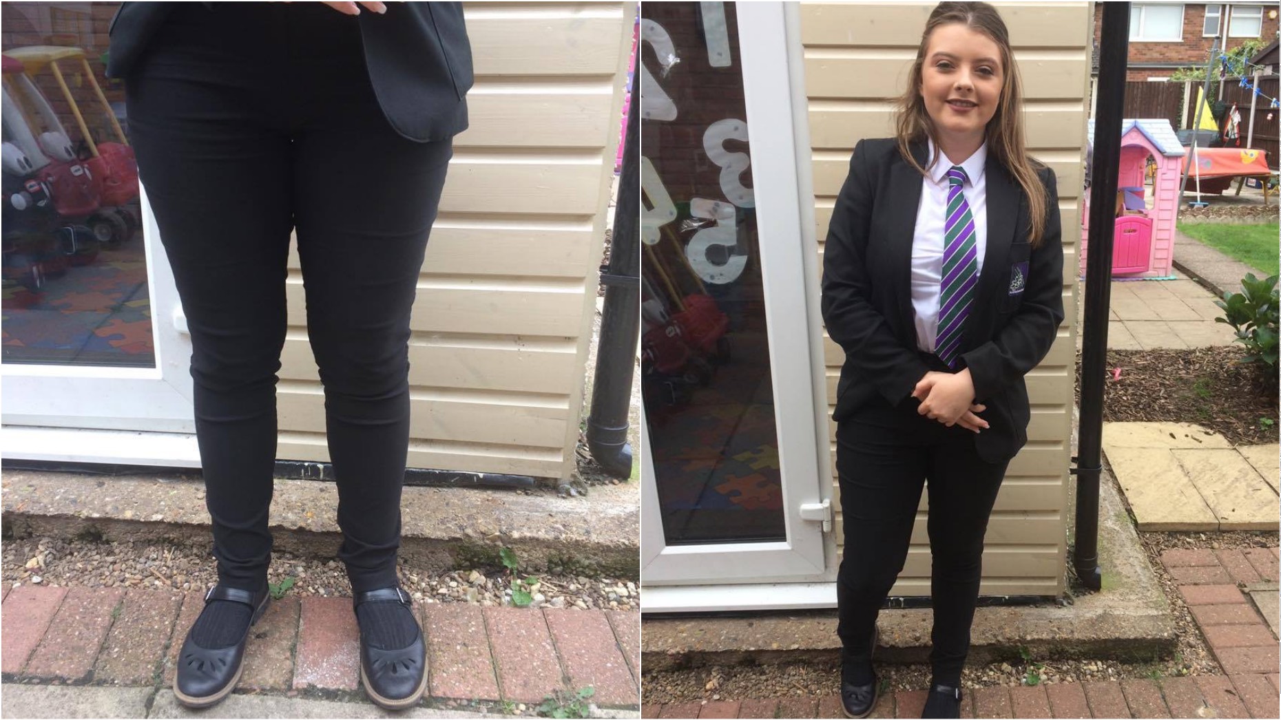 Tight skinny 2024 school trousers