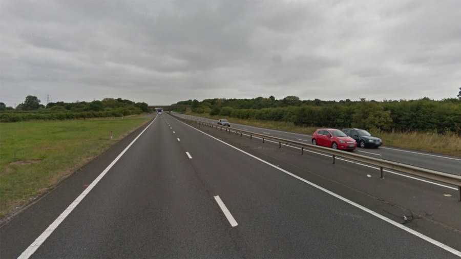 Woman seriously injured after crash between lorry and three cars on A1