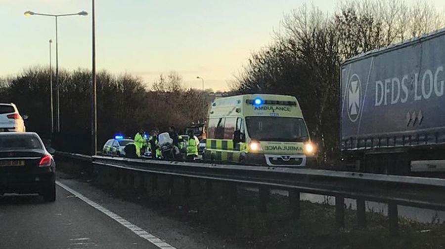 Major delays after motorbike crash on A46 Lincoln bypass