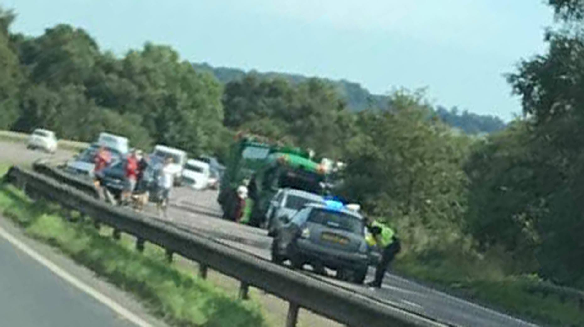 A46 closed after Carholme roundabout crash