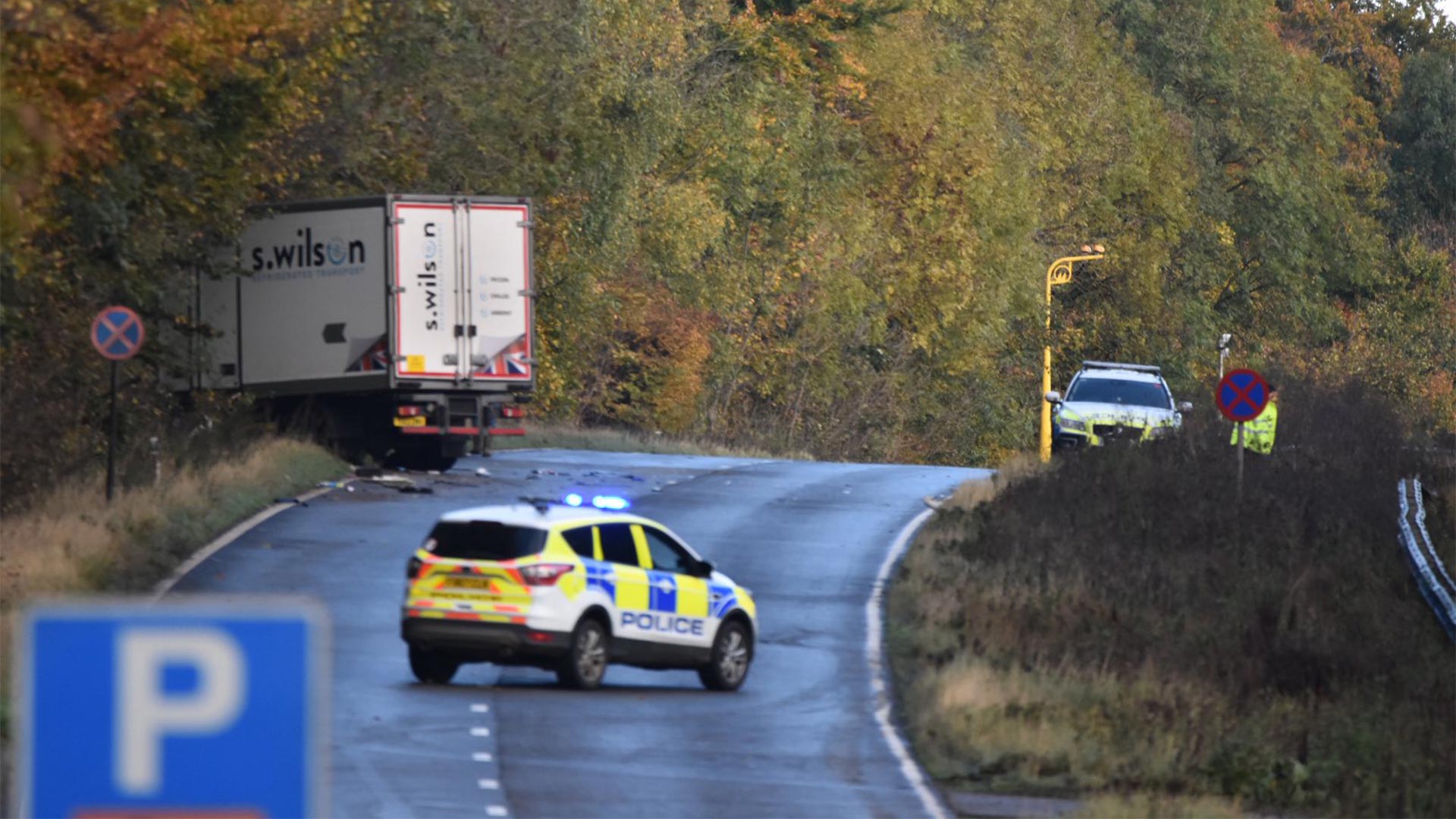 Two seriously injured in A1 crash road remains closed