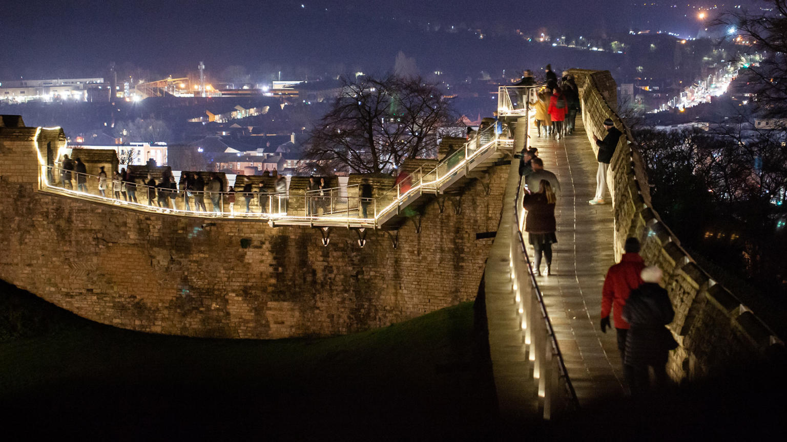 Lincoln Castle illuminated wall walk returns this December