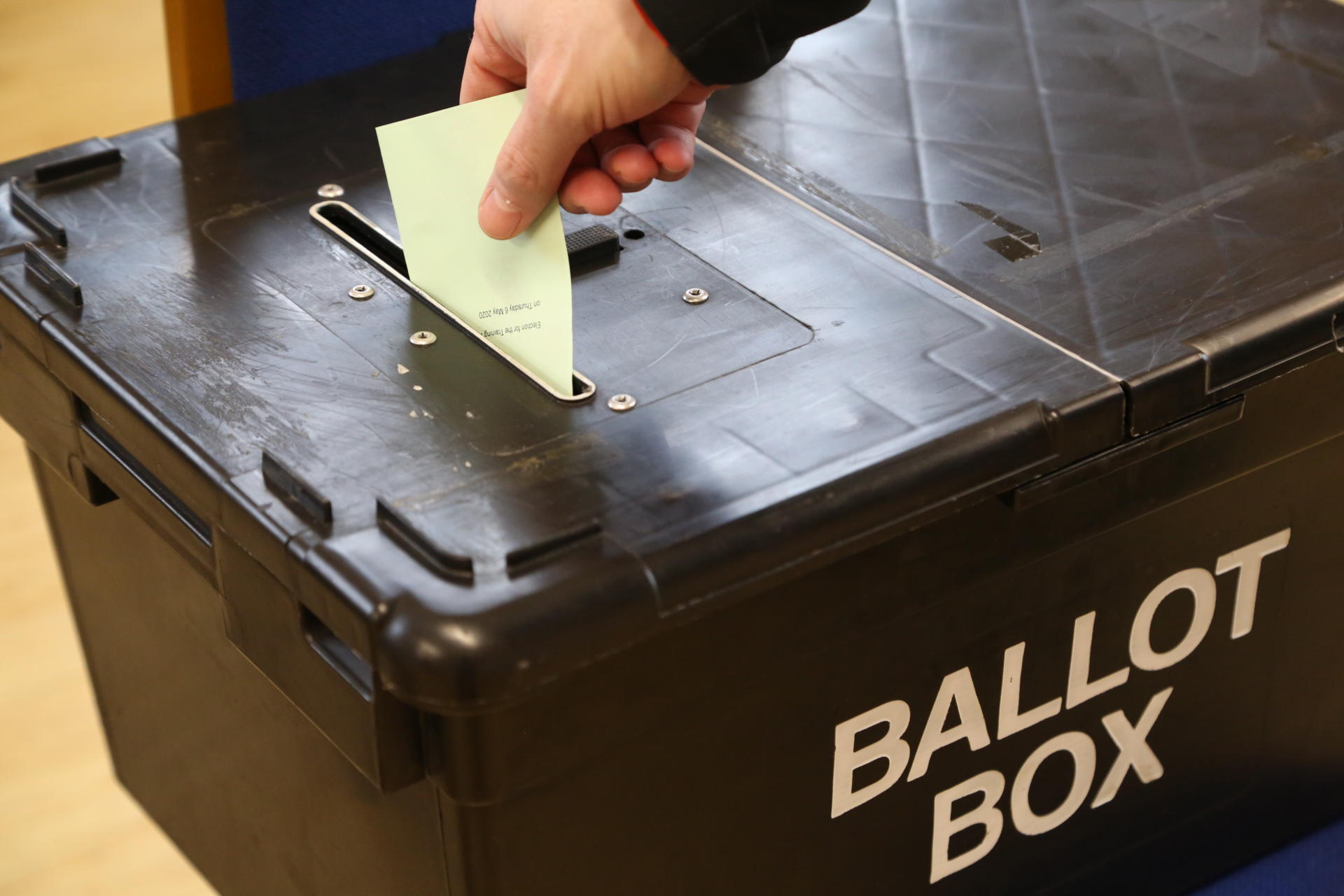 Ballot Paper Being Posted Into Ballot Box Credit Chris Loades 